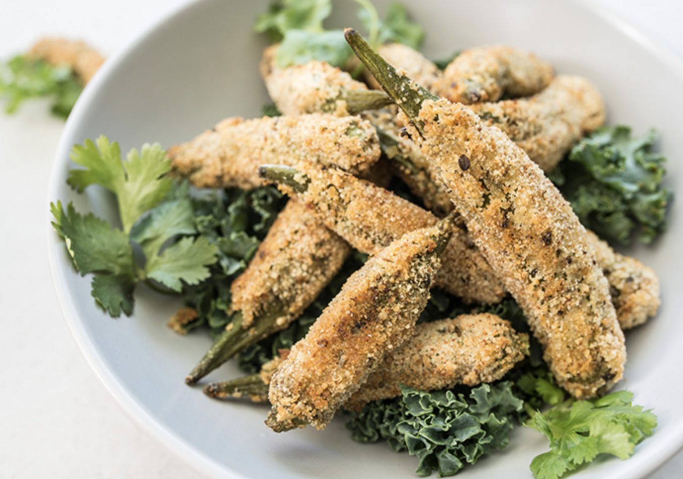 Mexican Spiced Crispy Baked Okra